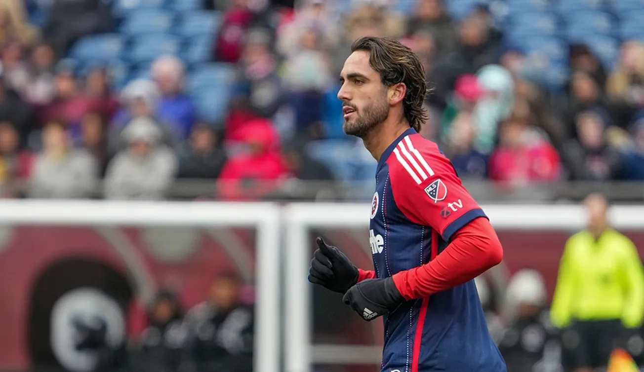 New England Revolution Leonardo Campana during a MLS match.