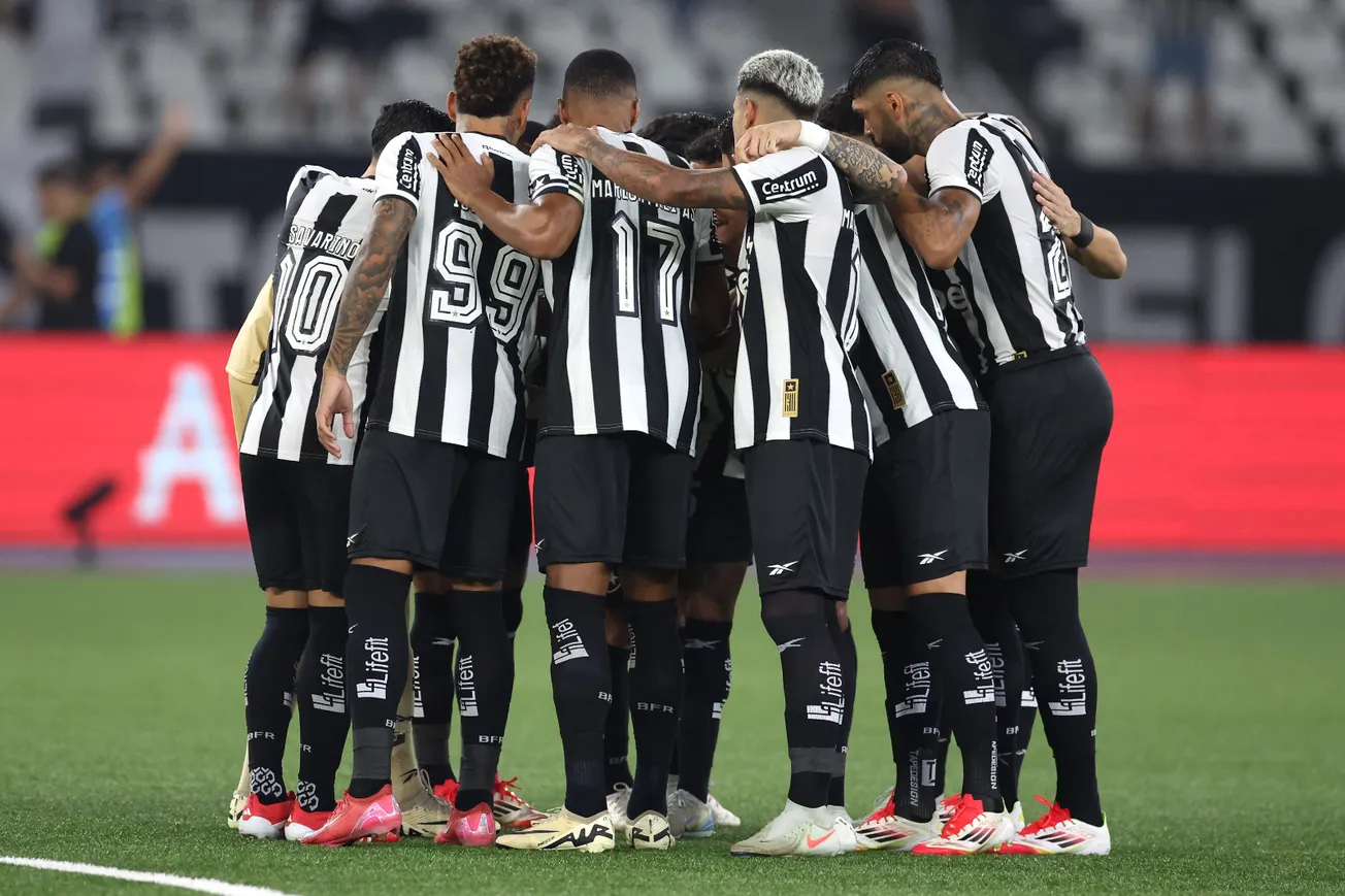 Botafogo before a game in Brazil 